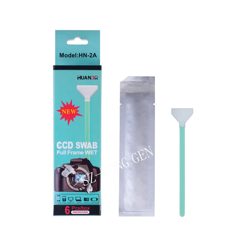 6 шт. 24 мм Полнокадровый влажный сенсор Очиститель CMOS CCD SWAB для Canon Nikon Sony DSLR|cmos ccd