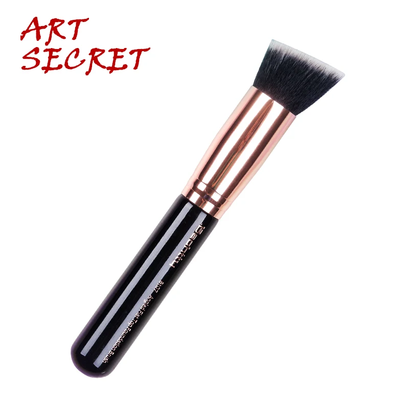 

Artsecret Pro Foundation Brush Angled Flat Soft Duo Fiber Rose Gold Ferrule Makeup Brush Soft Hair for Powder Blush