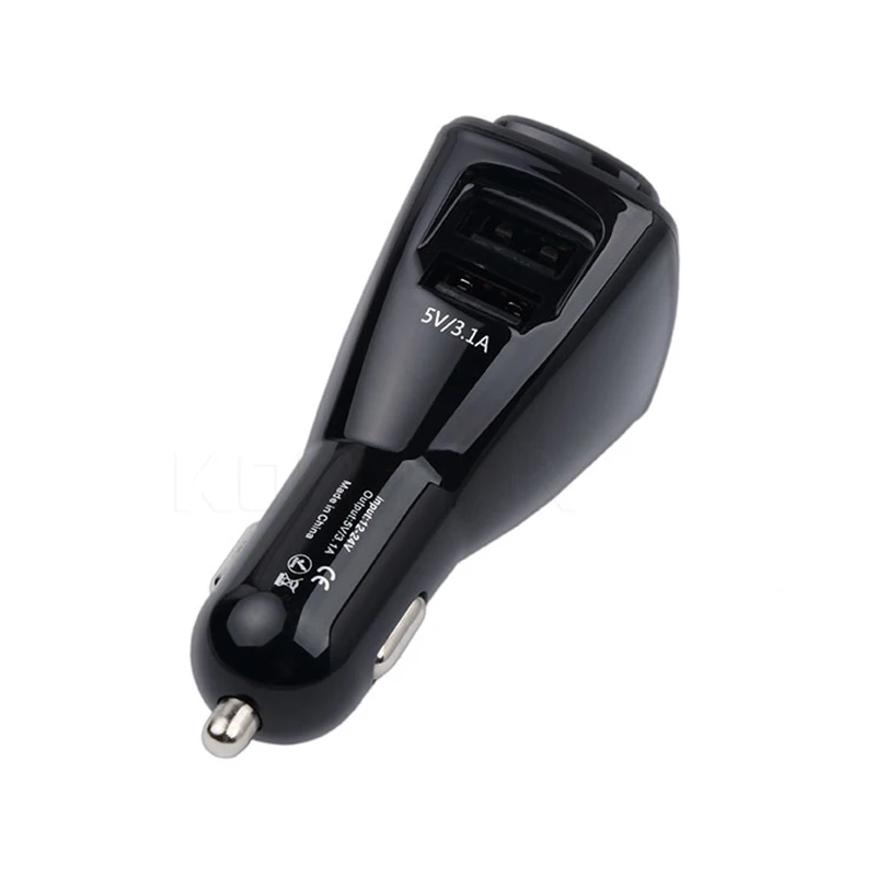 Kebidu Bluetooth V4.1 2 в 1 наушники Dual USB Автомобильное зарядное устройство гарнитура без