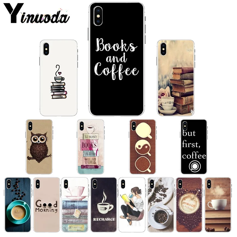 Yinuoda книги и кофе перевернутый Mck мягкий чехол для телефона Apple iPhone 8 7 6 6S Plus X XS MAX 5 5S