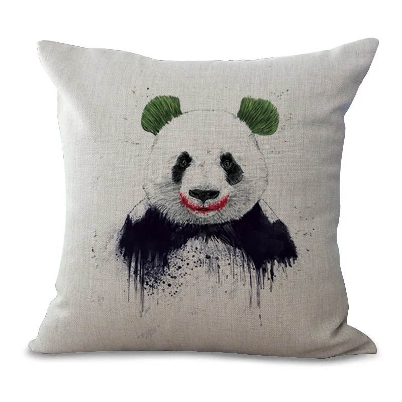 Панда Рисование набросков на каждый день для подушек из хлопка и льна