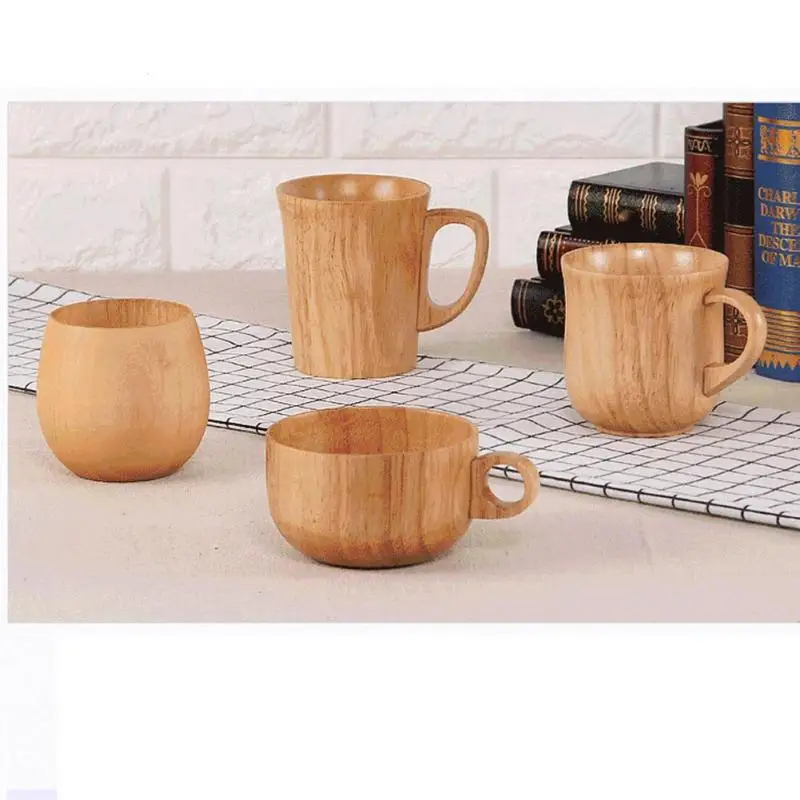Китайский Стиль Кофе чашка ручной работы из натурального дерева Чай Чашки