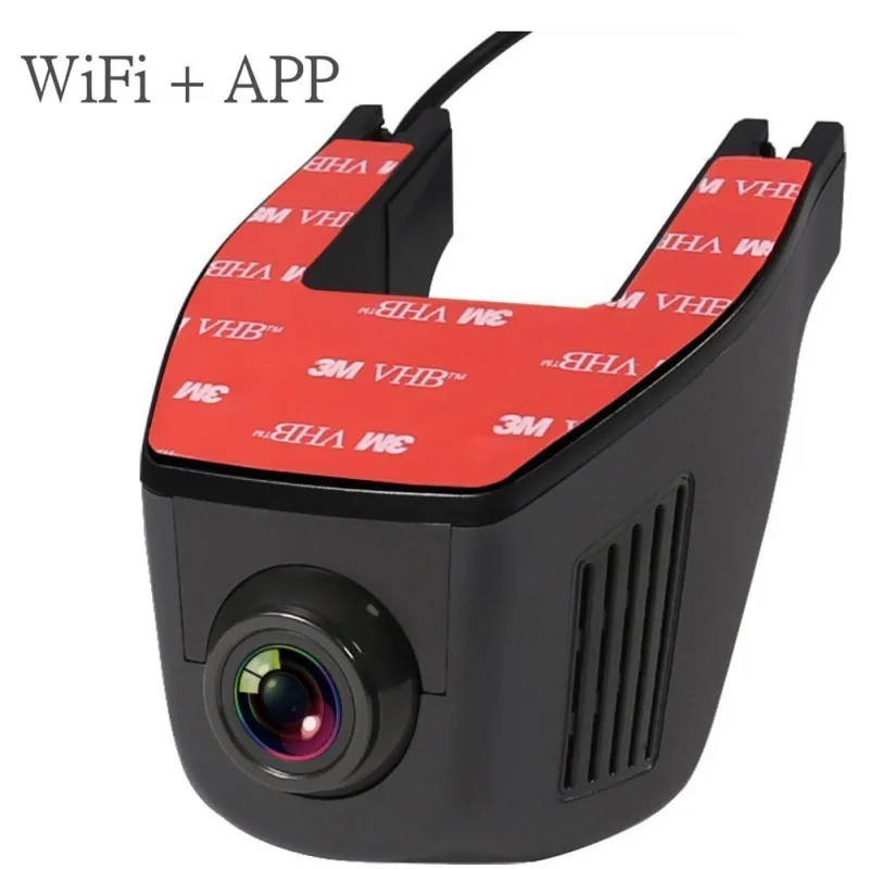 Автомобильный видеорегистратор Full HD 1080P WIFI приложение ночное видение запись