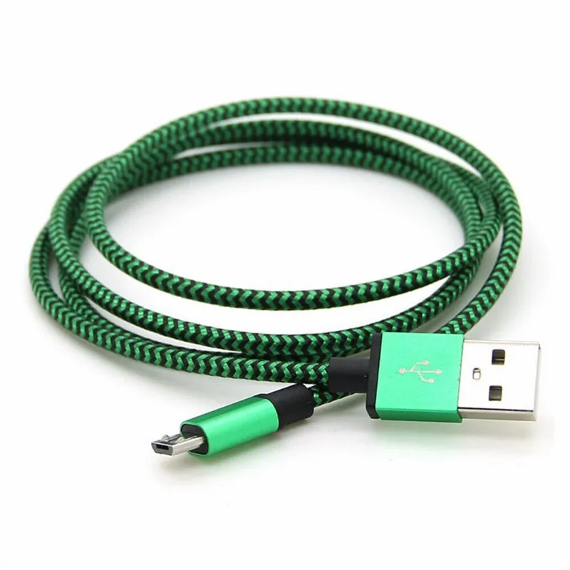 20cm 1m 2m micro usb cable short fast charging nylon usb sync data cord mobile phone android adapter charger cable for samsung free global shipping