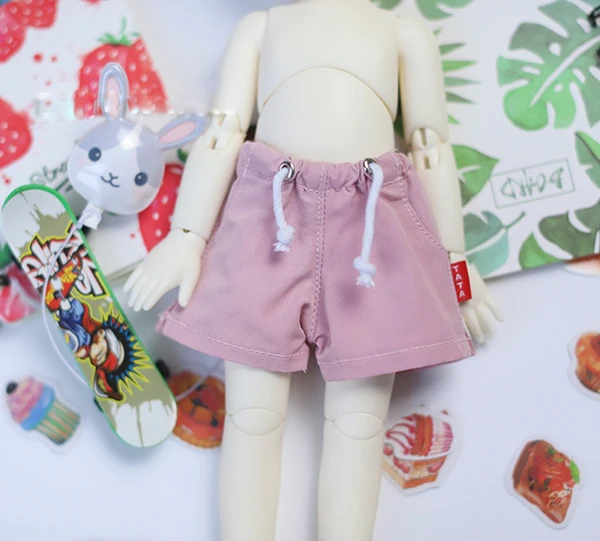 BJD Штаны для 1/6 YOSD 1/4 MSD MDD шнурок Шорты штаны яркого цвета с карманами аксессуары
