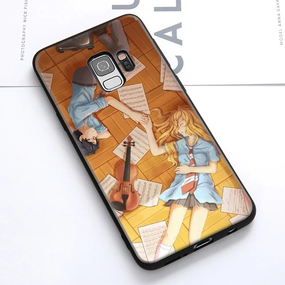 WEBBEDEPP April аниме мягкий чехол для Samsung Galaxy S10 S10e S9 S8 Plus S7 S6 Edge &amp J6 2018 Note 10 9 8 |