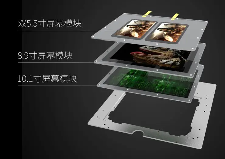 180 Ватт полностью металлический 8,9 дюймов или 2*5,5 дюймов SLA DLP lcd 3d принтер