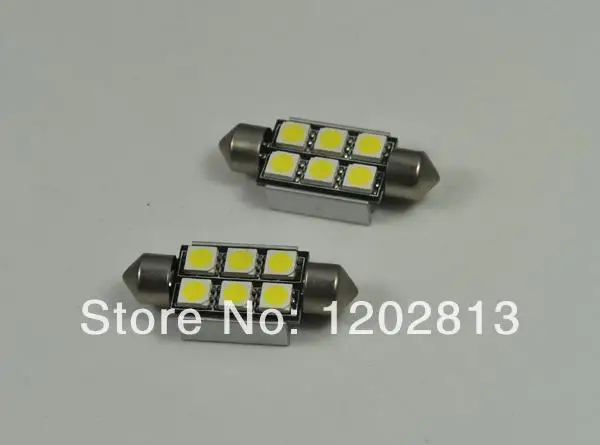 Бесплатная доставка 10 шт. белый 6 SMD 5050 Светодиодный светильник для номерного