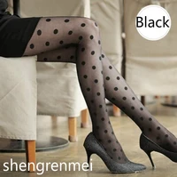 shengrenmei 2019 cute sexy white black sheer women pantyhose stockings summer thin bow dot pattern stocking dropshipping