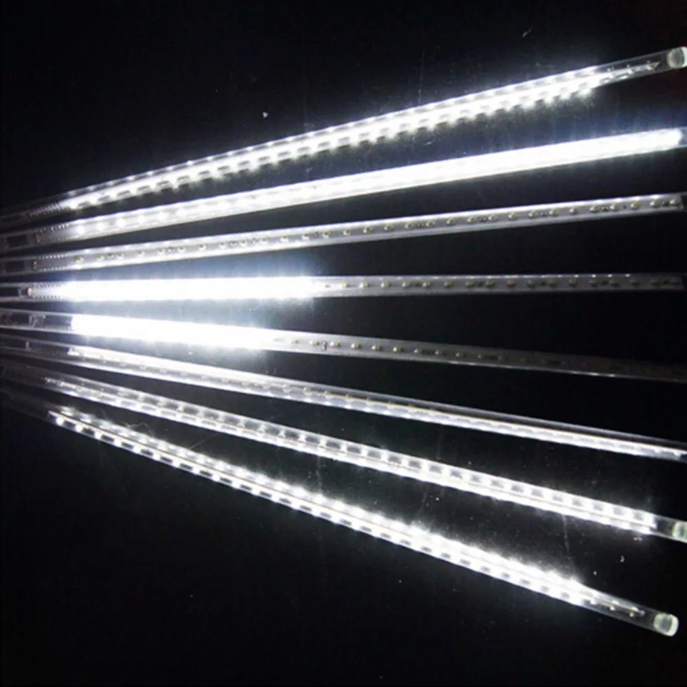 Светодиодная гирлянда на Рождество "Дождь метеоров" 30CM 50CM Luces Navidad для украшения ёлки и создания атмосферы на открытом воздухе.