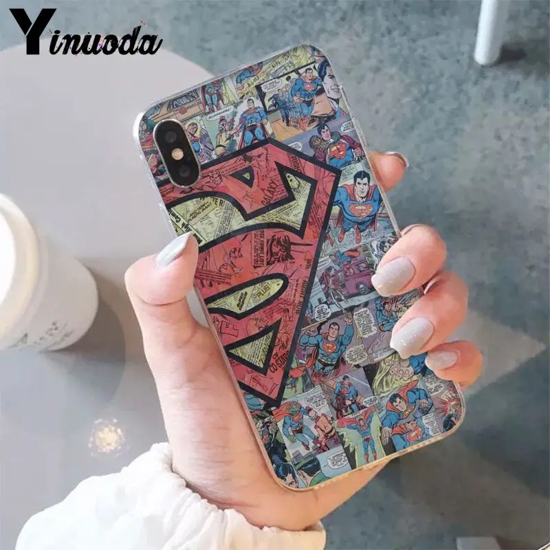 Yinuoda Marvel мстители супергерой комиксы на заказ фото мягкий чехол для телефона для iPhone 6S 6plus 7plus 8 8Plus X Xs MAX 5 5S XR