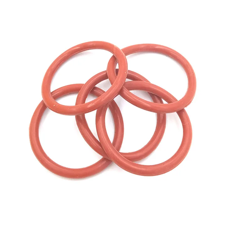 Уплотнительное кольцо красные силиконовые толщиной 15 мм ~ 450 * 5 пищевые