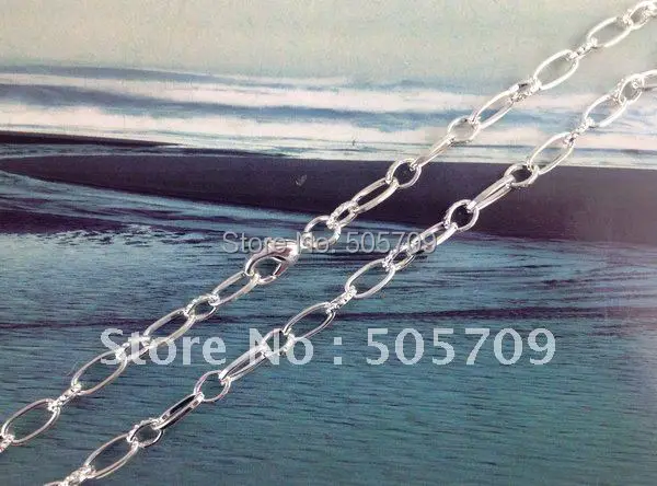 10 шт Серебряная пластина овальной цепи ожерелья 24 &quot#20794|chain bib necklace|necklace locketnecklace