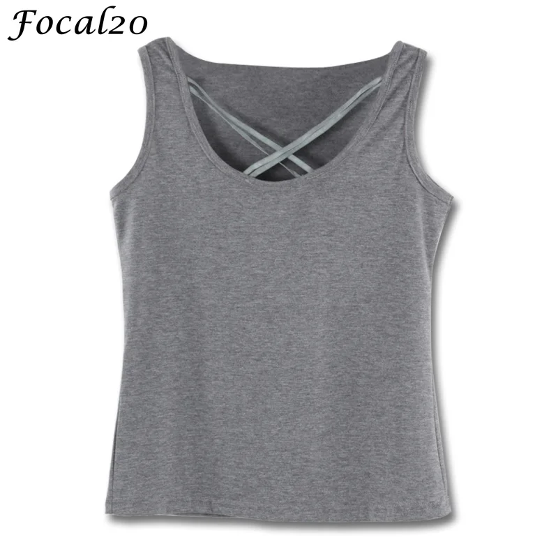 

Focal20 Sexy Cross Bangdage Women Tank Top Summer Sleeveless Bodycon Tank Top Basic Wear Streetwear