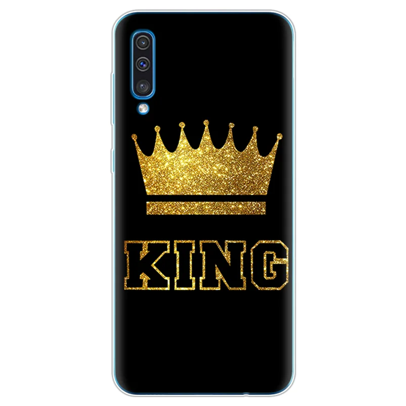 king Чехол для Samsung A50, мягкий силиконовый чехол на заднюю панель 6,4 дюйма, чехол для телефона Samsung Galaxy A50 A 50 SM-A505 A505F, защитный чехол - Цвет: king
