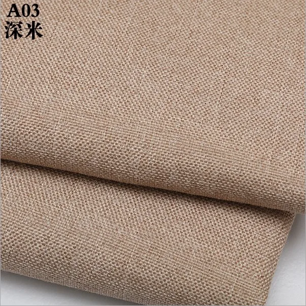 dark beige Однотонная хлопчатобумажная льняная ткань для лоскутного шитья/шитья своими руками/скатерти для дивана/покрывала мебели/счетчики подушек - Цвет: dark beige