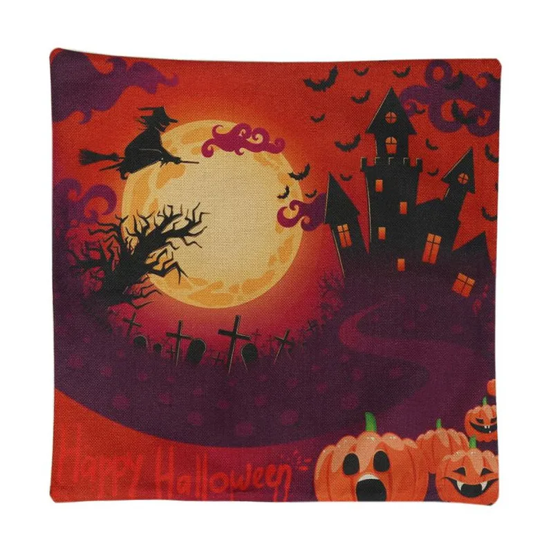 Наволочки для подушки Happy Halloween 45 см * наволочки дивана домашнего декора Прямая