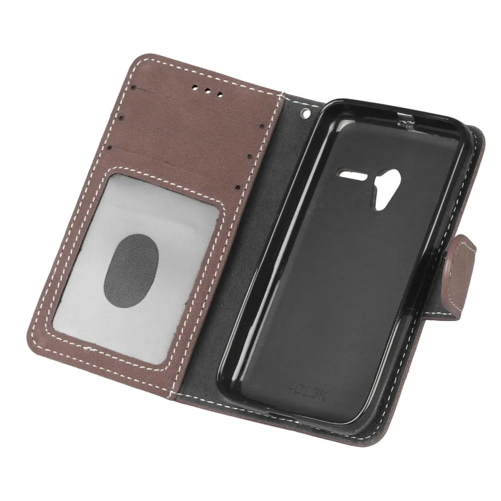 Чехол для Alcatel One Touch Pixi 3 4,0 дюймов 4050A 4013X 4013D Флип кожаный магнитный чехол для телефона кошелек с держатель для карт сумка