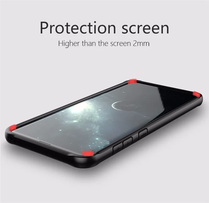 for iPhone XR Clear shockproof Case Soft silicone frame+acrylic Hard transparent Full back cover X XS Max Capa Coque |