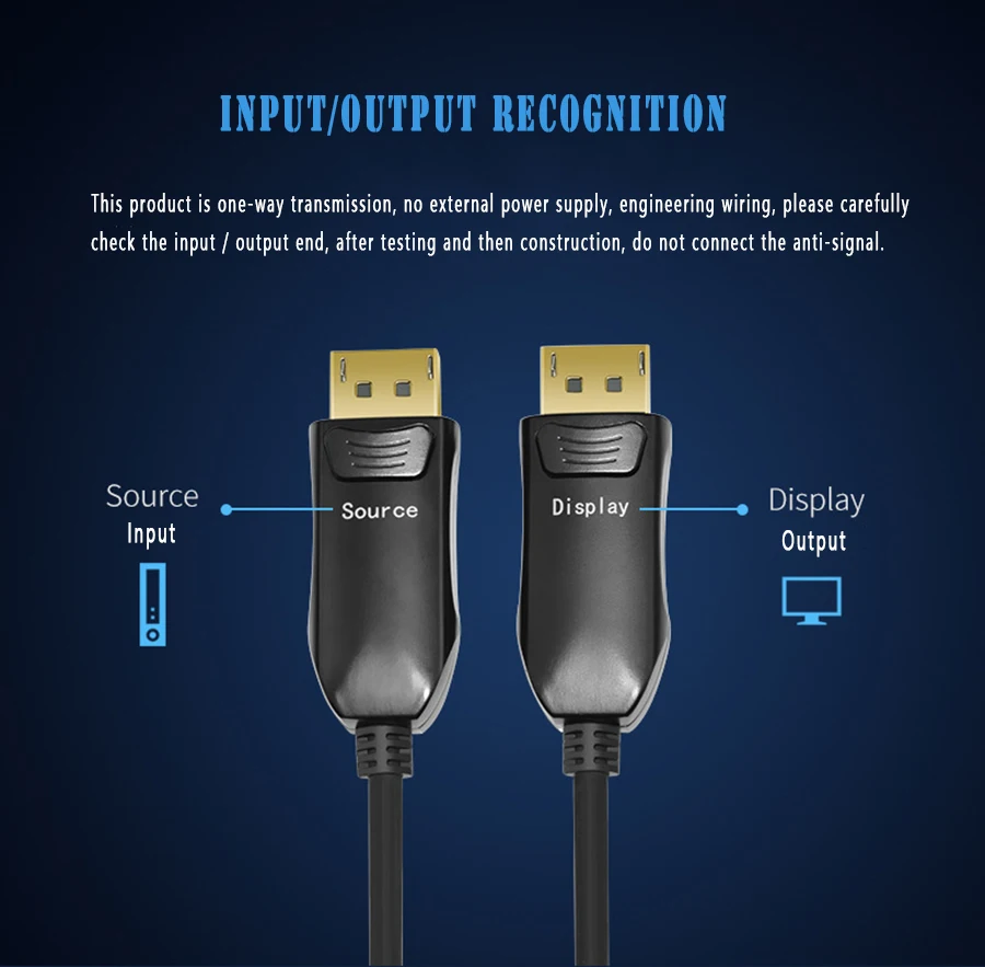Волоконно оптический кабель displayPort DP к с поддержкой 32 Гбит/с высокоскоростной 8k @