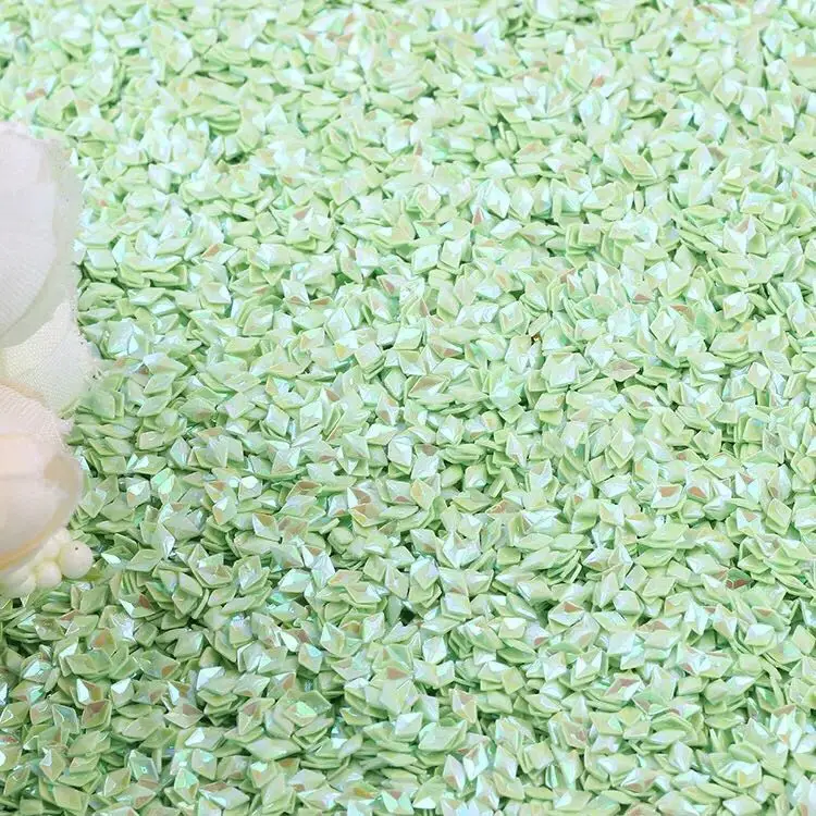 AB Green 10/20g Алмазная пилка для ногтей с блестками 3 мм ПВХ неупакованные Блестки для роспись на ногтях Маникюр швейная крафтовые украшения на свадьбу конфетти средства ухода за кожей Lentejuelas - Цвет: AB Green
