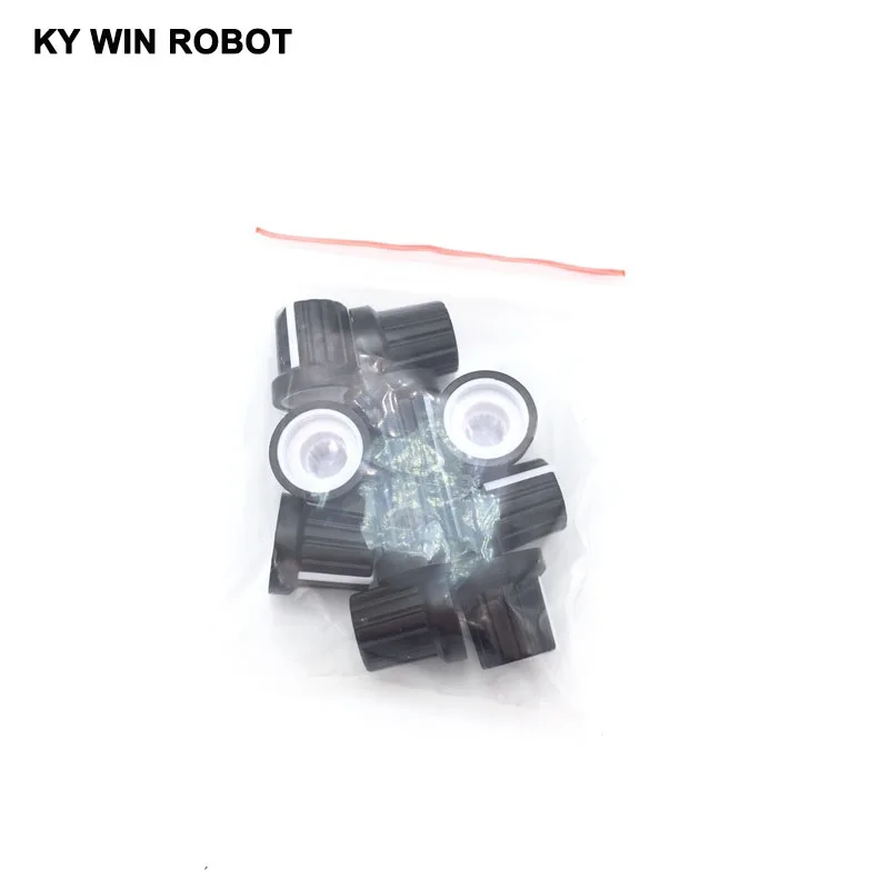 10 шт./лот вращающиеся ручки для регулировки громкости диаметр 6 мм прочный