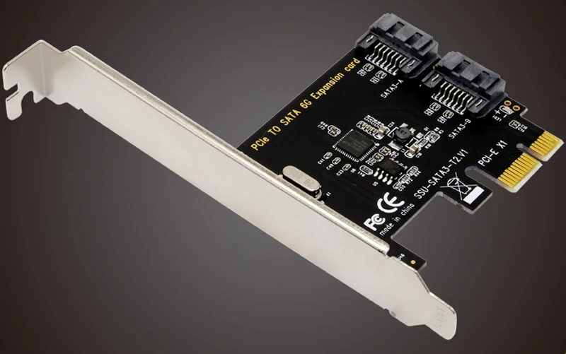 SATA 3 0 III 2 портовый внутренний 6 Гбит/с порт s к PCI Expess карта контроллера хоста|sata
