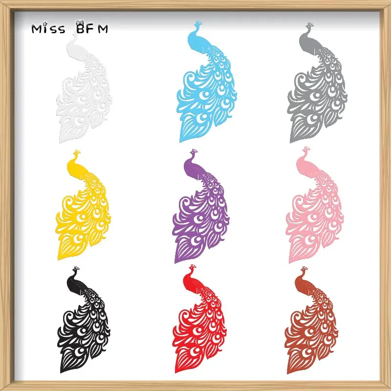 50x бумага лазерная резка Павлин Таблица Имя Место эскорт чашки карты карточки для