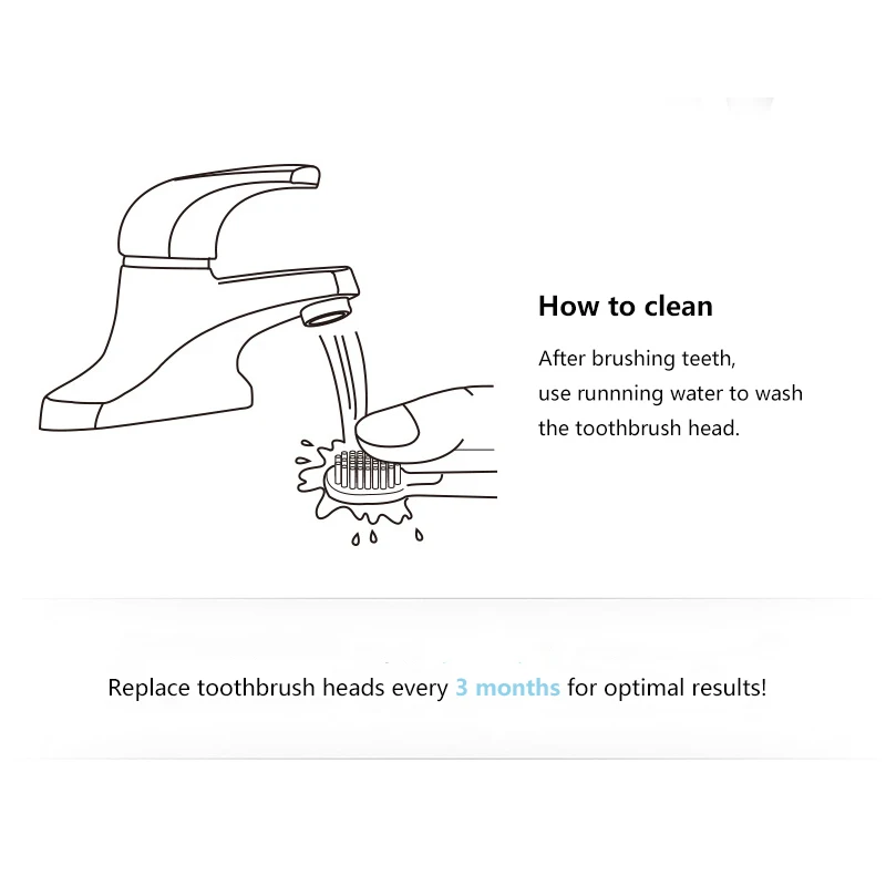 4 головки для зубной щетки LANSUNG I1|toothbrush heads|head toothbrushhead head |
