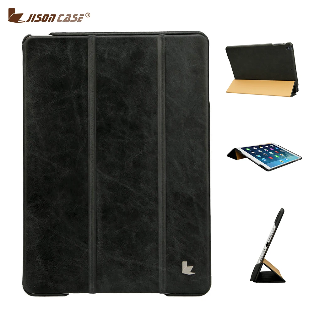 Jisoncase кожаный умный чехол для iPad Air 1 2 9 7 2017 Роскошный из натуральной кожи 5 6 дюймов