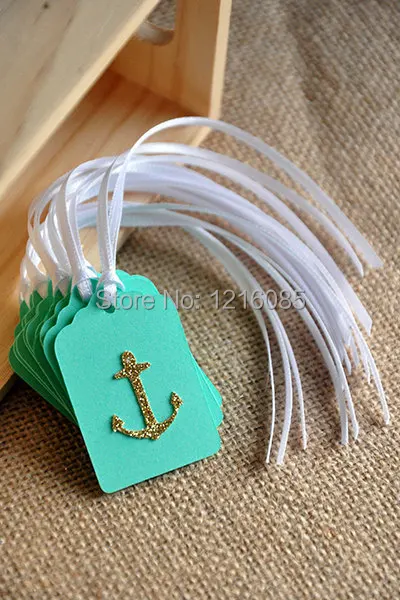 Морской детский душ украшения-якорь партии пользу бирка ярлыки с указанием цены