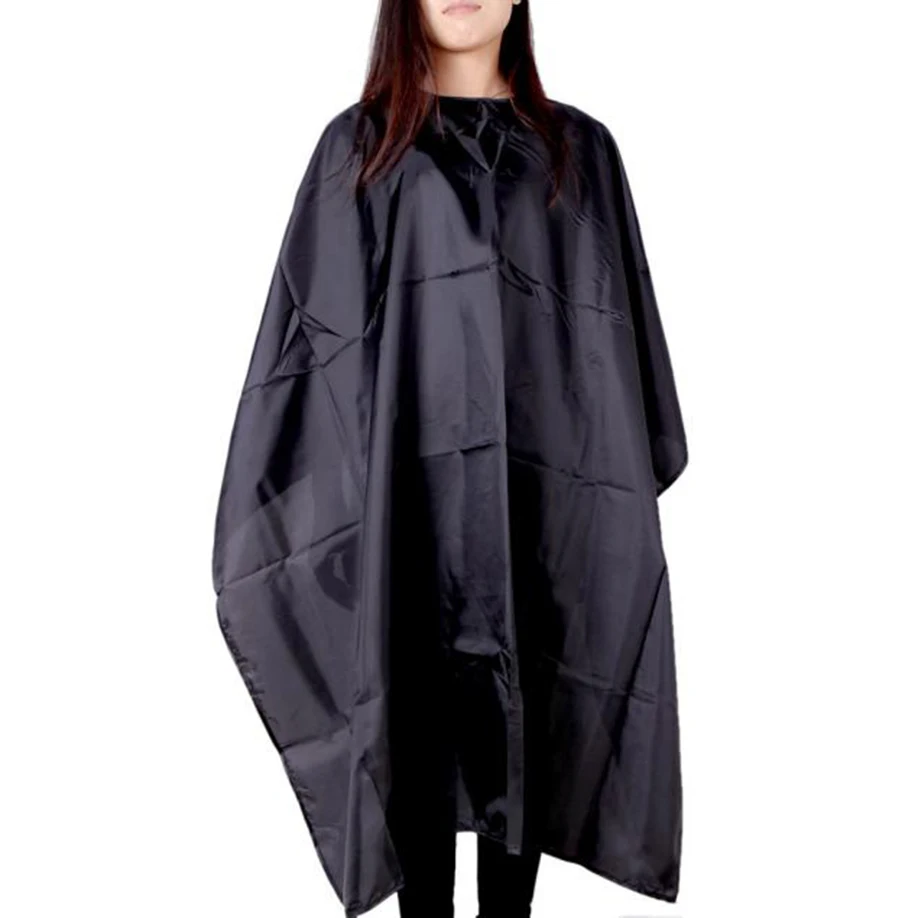 Fashion Cape Black Cutting Hair Waterproof Cloth Barber Gown Hairdressing For Adult Care | Красота и здоровье