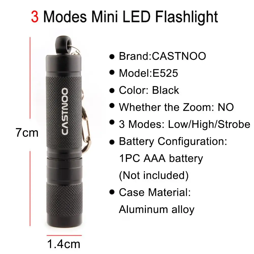 CASTNOO BlackFlashlight фонарь для кемпинга приключений прожектор высокое качество супер