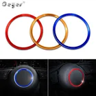 Ceyes автомобильный Стайлинг кольца на руль аксессуары для украшения в центре чехлы Чехол для Audi A3 A4 A6 A6L Q3 Q5 B9 2017 2018 Circle
