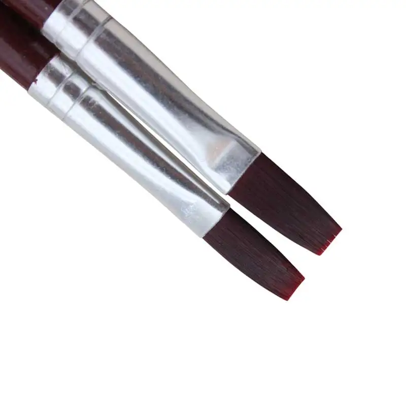 Бианьо 12 шт плоская головка Акварельная щетка Нейлоновая Щетка для волос