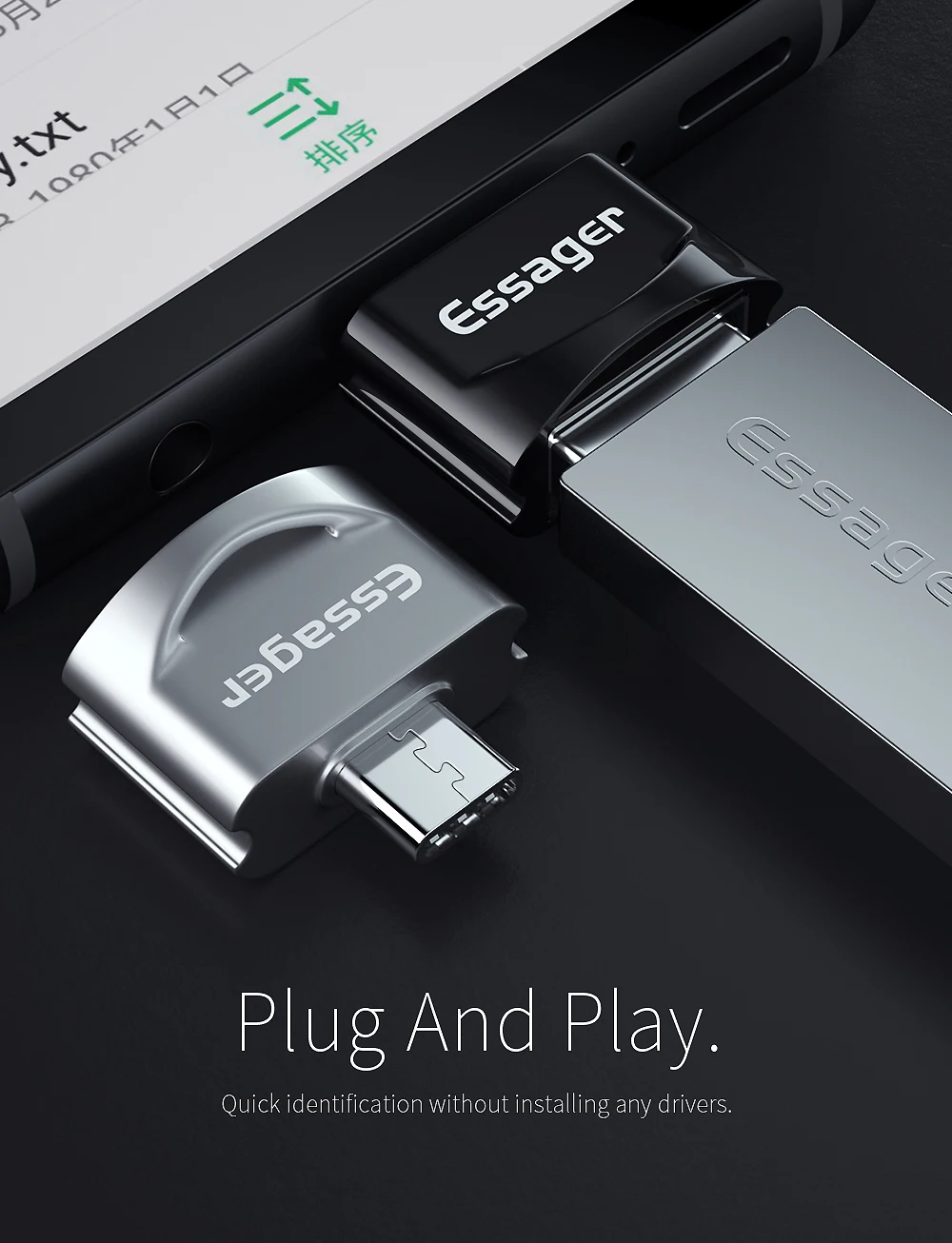 Essager usb type C OTG адаптер для samsung Note 10 Xiaomi Mi Oneplus 7 Pro USBC разъем USB-C type-C к USB 3,0 OTG конвертер