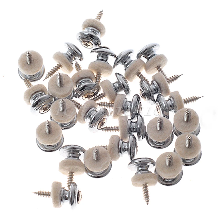 Ремешок гитары с кнопкой замок Pin золотой хром черный 20 шт для акустической