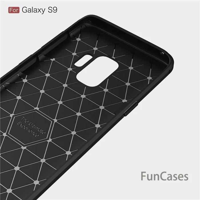 Для samsung Galaxy S6 край S7 S8 S9 plus Note 8 углеродного волокна Мягкий TPU чехол для A3 A5 A7 2017 J3 J5