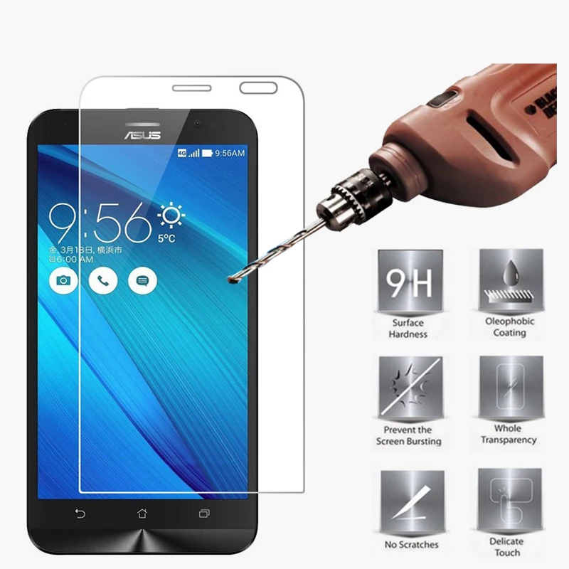 Защитное стекло закаленное 9H для ASUS Zenfone Go zb452кг ZB452 кг ZB450KL X014D|Защитные стёкла и