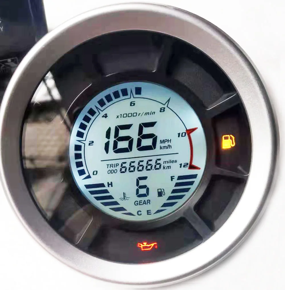 SAMDO Универсальный 6 Шестерни Цифровой мотоциклетный светодиодный Спидометр