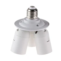3 in1 4 in1 e27 base led bulb holder socket 110v 240v splitter light lamp bulb adapter holder lamp base for softbox