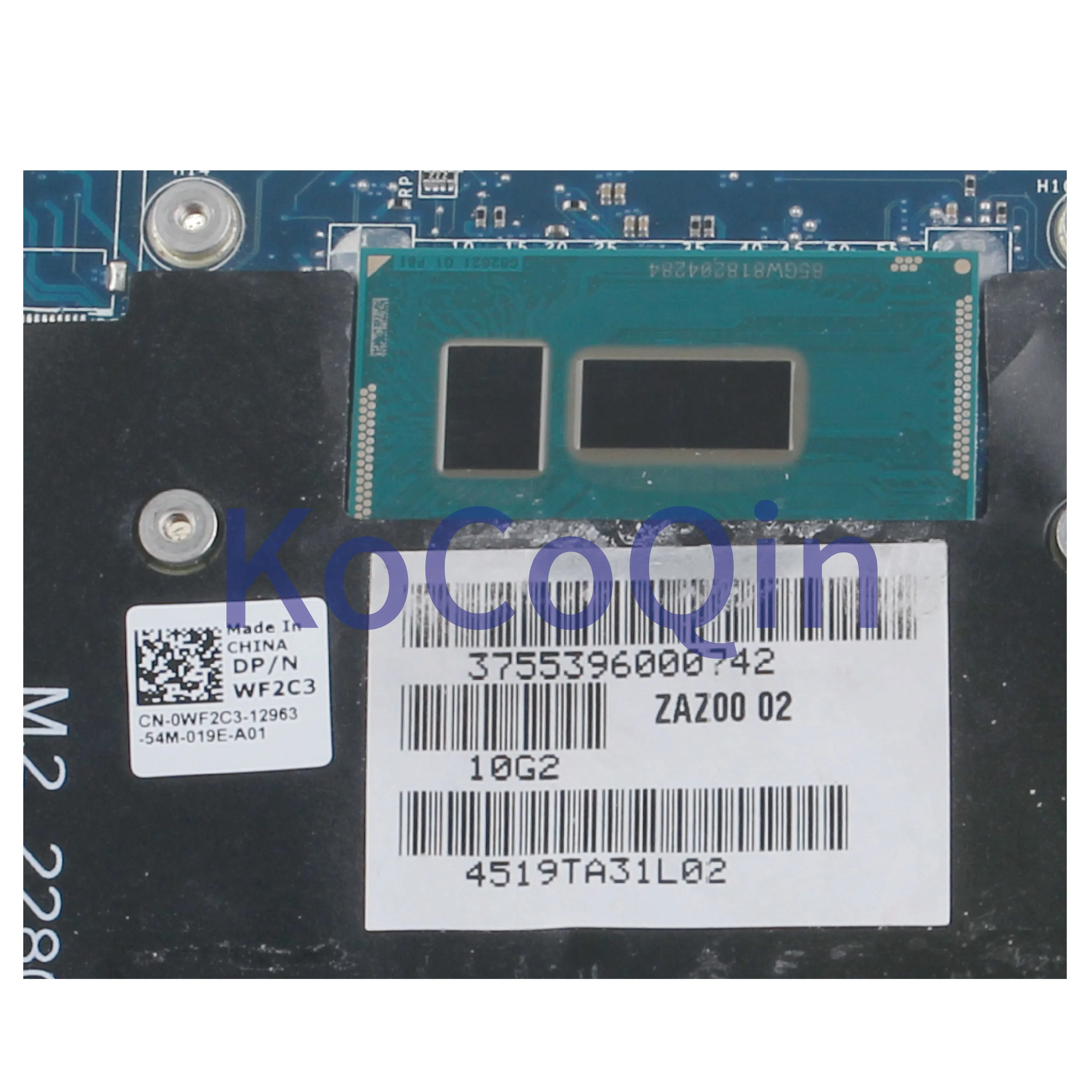 KoCoQin материнская плата для ноутбука DELL XPS 13 9343 I5-5200U 8 Гб Оперативная память 0WF2C3