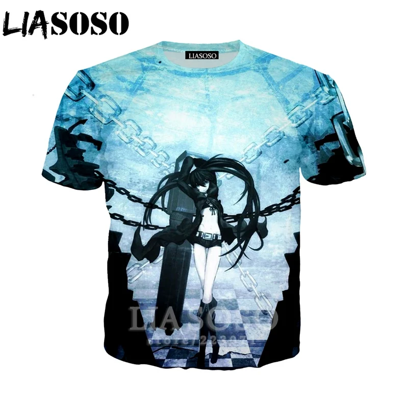 LIASOSO Новинка лета 2019 мужская и женская футболка с коротким рукавом 3D принтом в