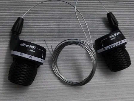 Microshift 24S поворотная ручка Шестерни весла туда и обратно 3X6/7/8 Скорость твист переключения передач велосипед переключения переключатель совместим для Shimano - Цвет: 3X8S 1 Pair Shifters