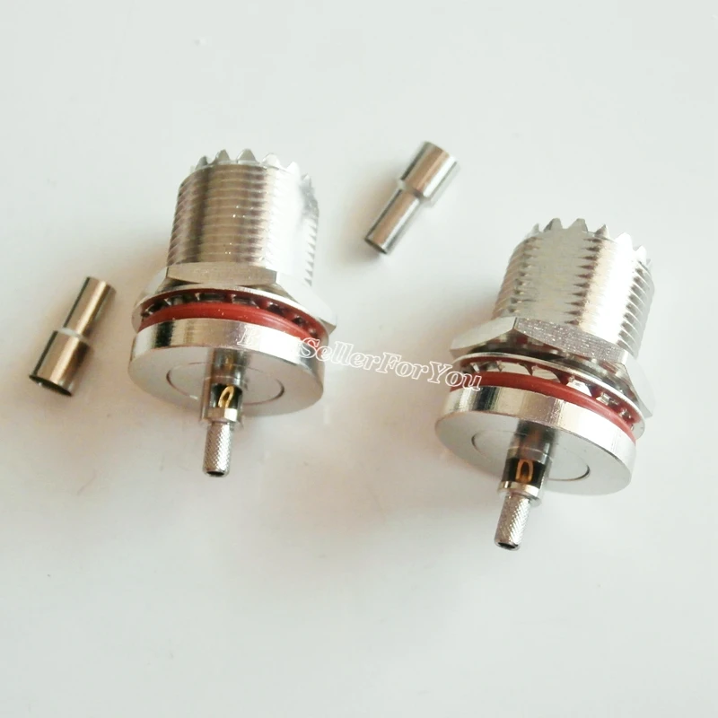5X SO239 UHF гнездовой перегородка обжим окна RG174 RG316 LMR100 RF соединитель | Обустройство