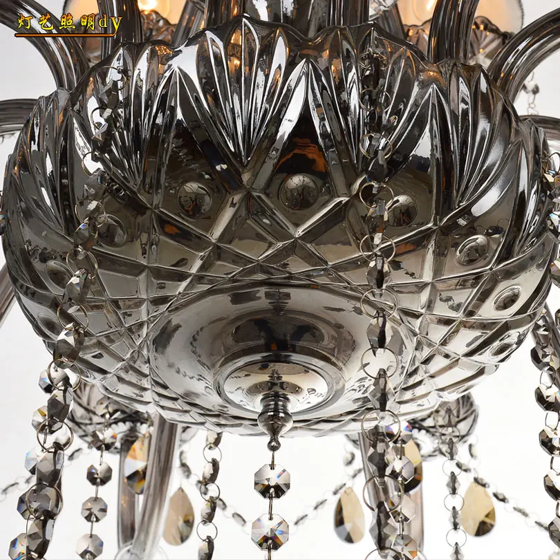 Винтажная люстра с большим дымом 24 шт.|chandelier crystal light|black chandelierblack chandelier |