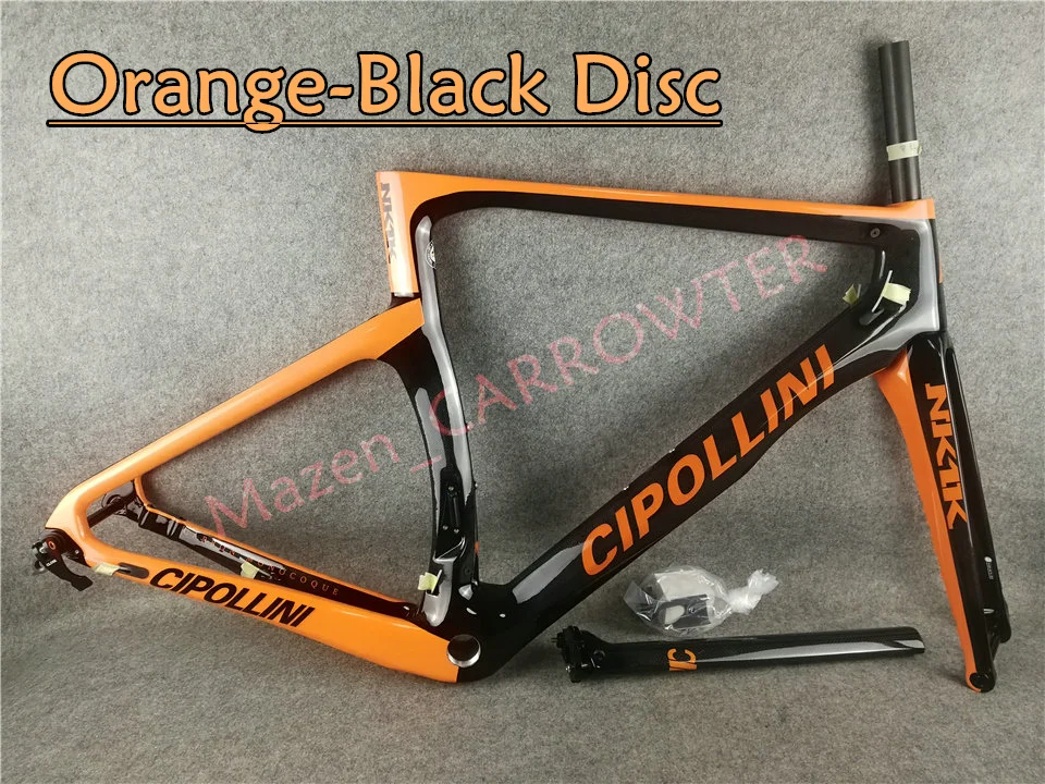 Дисковый тормоз велосипедная Рама T1000 3K Cipollini NK1K карбоновая дорожная рама с XS/S/M/L/XL BSA/BB30 25 цветов на ваш выбор