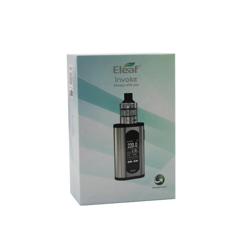 Оригинальная электронная сигарета Eleaf Invoke with ELLO T Starter Kit с 220 Вт Box Mod Vape 2 мл/4 мл