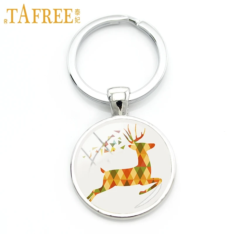 Tafree, модные Семейные брелки с изображением снеговика, Счастливого Рождества, Нового года, подарок для мужчин, женщин и детей, держатель для ключей, ювелирные изделия J124 - Цвет: J130
