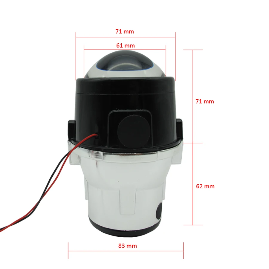 Taochis Universal M6 Car-Styling 2.5 inch Hi/Lo Beam Foglight Projector Lens Bi-Xenon HID H11 fog light lens Motorcycle | Автомобили и
